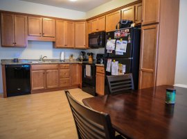 Eat-in kitchen in apartment