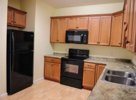 Open kitchen with appliances